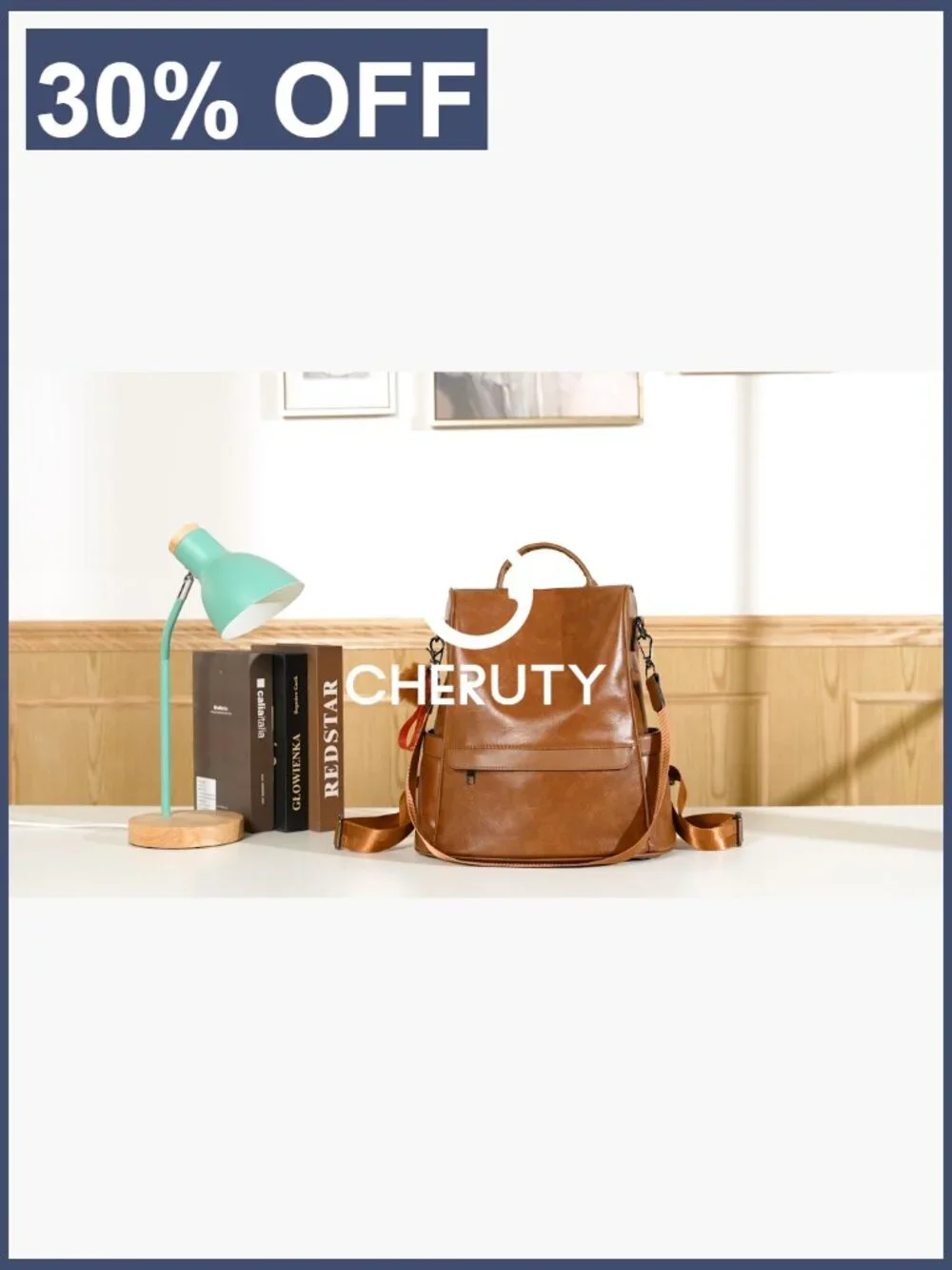 Women's Anti-Theft Vegan Leather Backpack Purse 3-in-1 Tote Shoulder Bag with